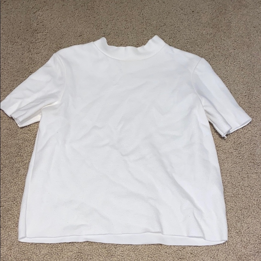 Knit mock neck top